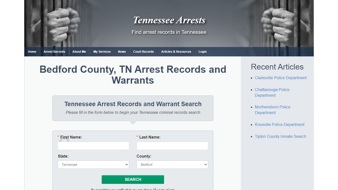 Bedford County, TN Arrest Records and Warrants - Tennessee ...